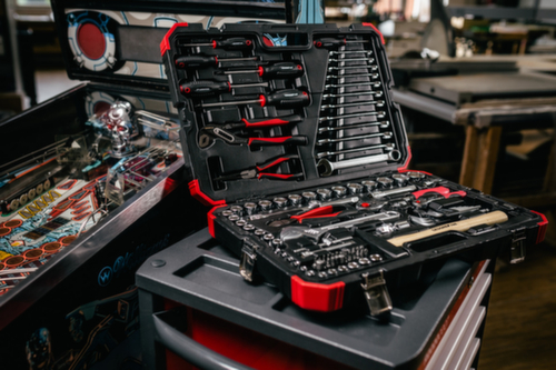 GEDORE R46003100 Steckschlüssel-Satz 1/4"+1/2" 10-32mm 100-teilig