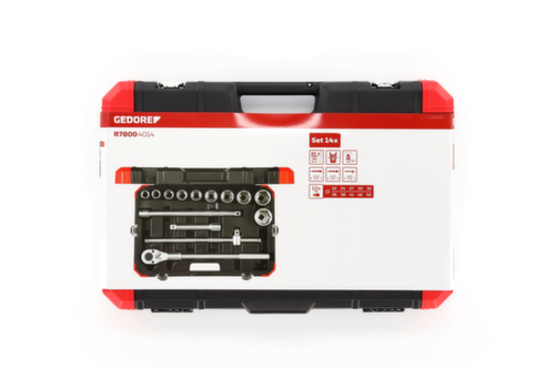 GEDORE R78004014 SteckschlĂŒssel-Satz 3/4" 22-50mm 14-teilig