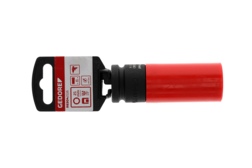 GEDORE R63042116 Kraftschraubereinsatz 1/2" 21 mm mit Schonhülse