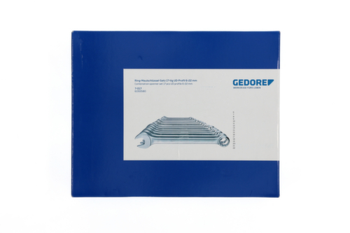GEDORE 7-017 Ring-Maulschlüssel-Satz 17-teilig UD-Profil 6-22 mm