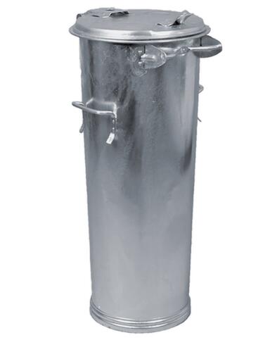 System-Mülltonne aus verzinktem Stahl