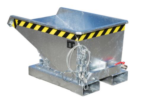 Bauer Niedriger Späne-Kippbehälter mit Abrollmechanik