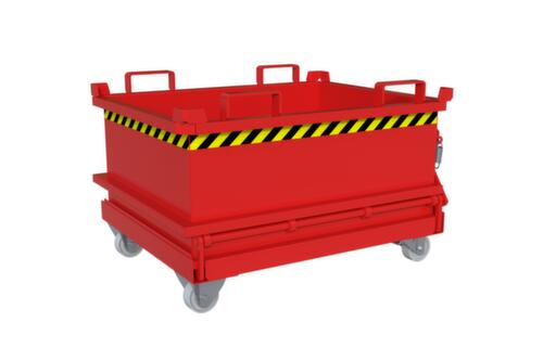 Bauer Mini-Klappbodenbehälter MSB 250 in RAL3000 Feuerrot