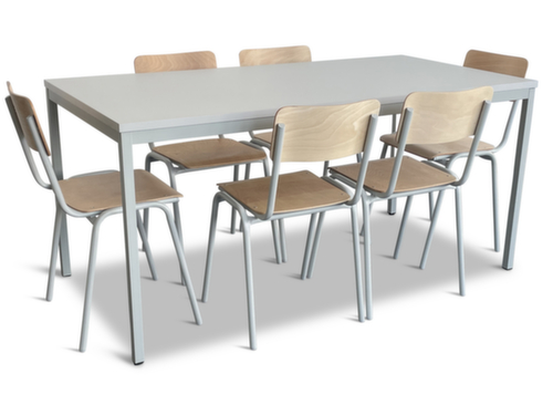 Kantinenset, Dekor natur/grau