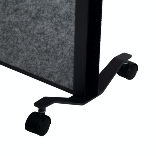 MAUL Stellwand-Tafel MAULconnecto, Höhe x Breite 1800 x 1000 mm, Wand dunkelgrau