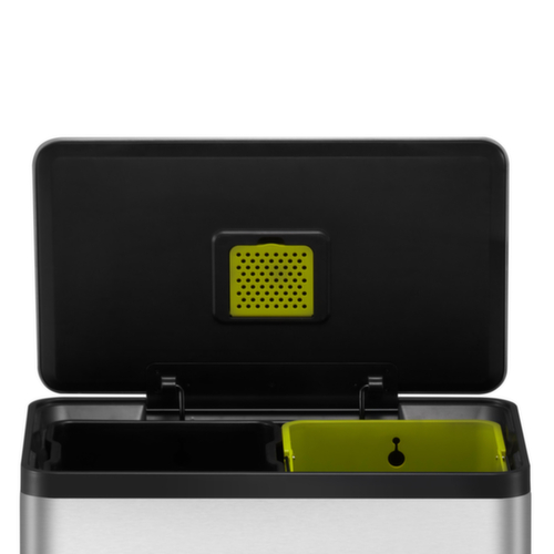 Tretabfallsammler EKO mit fingerabdruckfester Beschichtung, 2 x 30 l