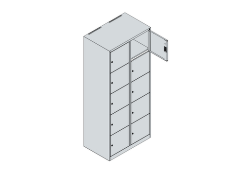 C+P SchlieĂfachschrank Classic Plus, 10 FĂ€cher