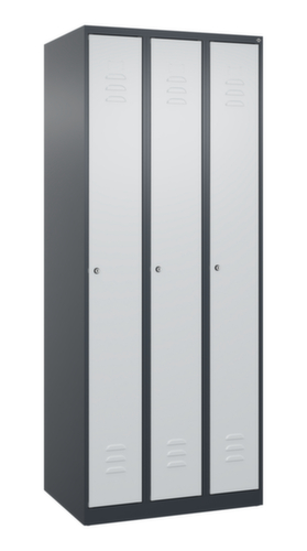 C+P Spind Classic Plus mit 3 Abteilen, Abteilbreite 250 mm