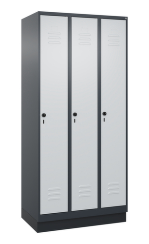 C+P Spind Classic Plus für Schwarz-Weiß-Trennung, Abteilbreite 300 mm