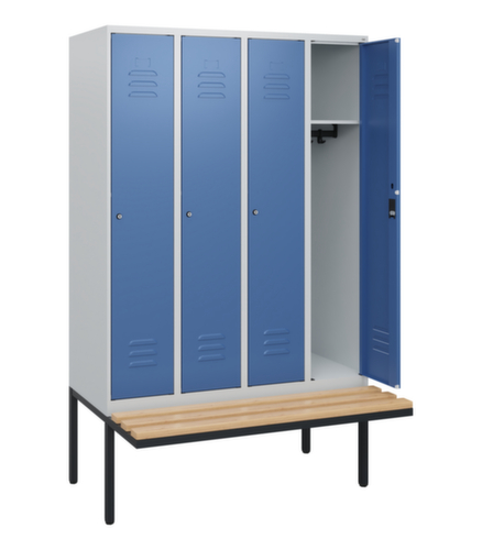 C+P Spind Classic Plus mit Sitzbank, Abteilbreite 300 mm