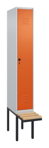 C+P Spind Classic Plus mit Sitzbank, Abteilbreite 300 mm