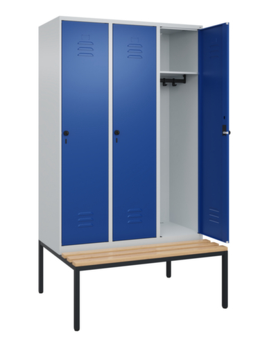 C+P Spind Classic Plus mit Sitzbank, Abteilbreite 400 mm