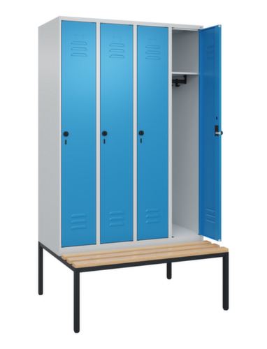 C+P Spind Classic Plus mit Sitzbank, Abteilbreite 300 mm