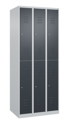 C+P Doppelstöckiger Spind Classic Plus, Abteilbreite 250 mm