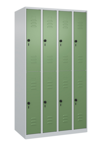 C+P Doppelstöckiger Spind Classic Plus, Abteilbreite 250 mm