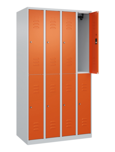 C+P Doppelstöckiger Spind Classic Plus, Abteilbreite 250 mm