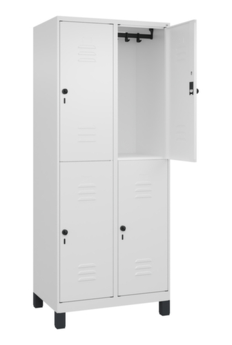 C+P Doppelstöckiger Spind Classic Plus, Abteilbreite 400 mm