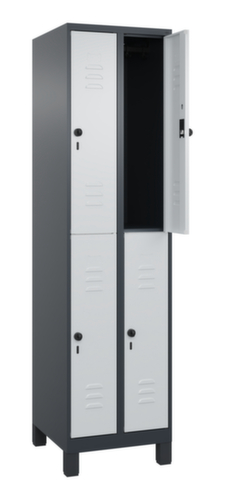 C+P Doppelstöckiger Spind Classic Plus, Abteilbreite 250 mm