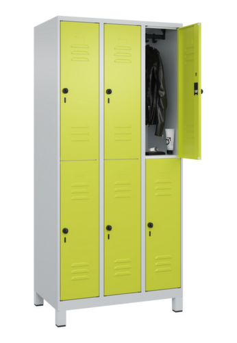 C+P Doppelstöckiger Spind Classic Plus, Abteilbreite 300 mm