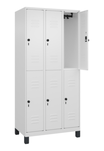 C+P Doppelstöckiger Spind Classic Plus, Abteilbreite 300 mm