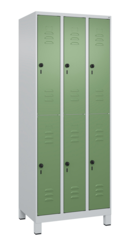 C+P Doppelstöckiger Spind Classic Plus, Abteilbreite 250 mm