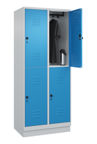 C+P Doppelstöckiger Spind Classic Plus, Abteilbreite 400 mm