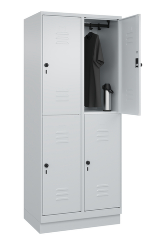 C+P Doppelstöckiger Spind Classic Plus, Abteilbreite 400 mm