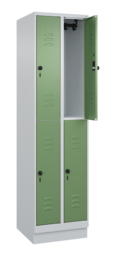 C+P Doppelstöckiger Spind Classic Plus, Abteilbreite 250 mm