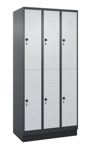 C+P Doppelstöckiger Spind Classic Plus, Abteilbreite 300 mm