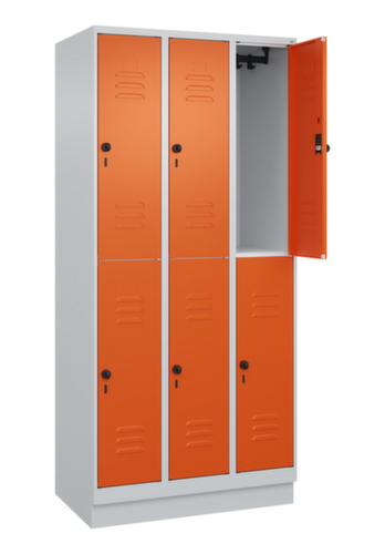 C+P Doppelstöckiger Spind Classic Plus, Abteilbreite 300 mm