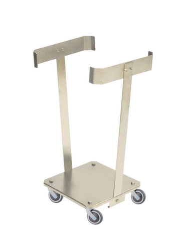 Kongamek Edelstahl-Müllsackständer mit Rollen, für 60-Liter-Säcke