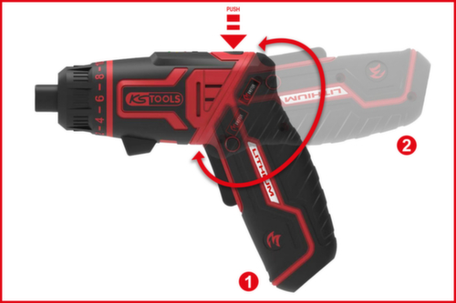 KS Tools eMONSTER 1/4“ Akku-Bit-Schrauber-Satz