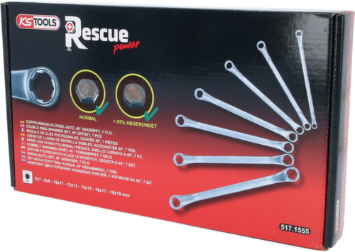 KS Tools RESCUEpower Doppel-Ringschlüssel-Satz