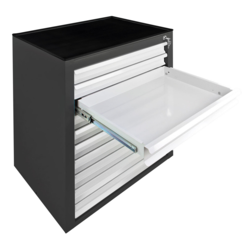 Schubladenschrank MAMMUT, 10 Schublade(n), RAL7016 Anthrazitgrau/RAL7035 Lichtgrau
