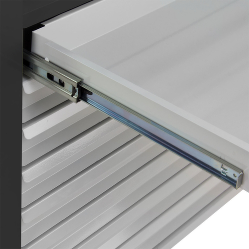 Schubladenschrank MAMMUT, 10 Schublade(n), RAL7016 Anthrazitgrau/RAL7035 Lichtgrau