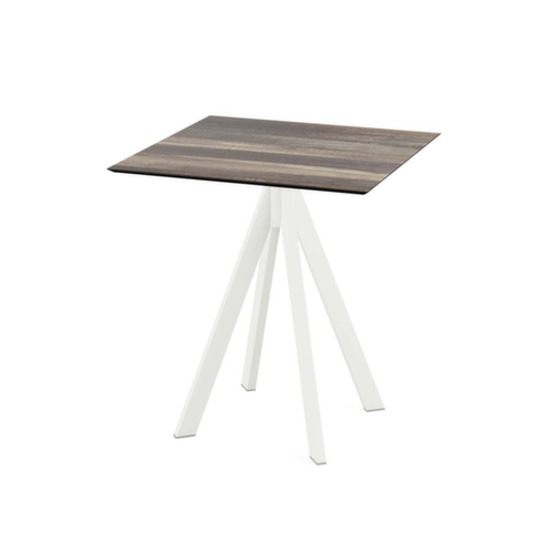 VEBA Bistrotisch Essentials Infinity, Breite x Tiefe 700 x 700 mm, Platte Tropical Wood