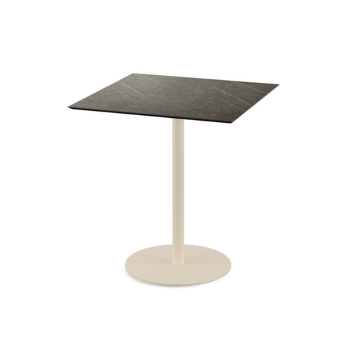 VEBA Bistrotisch Essentials Urban, Breite x Tiefe 700 x 700 mm, Platte Midnight Marble