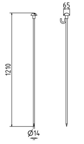 Schake Fangzaunhalter für Fangzaun