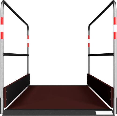 Schake Grabenbrücke mit Trittfläche aus Holz, Länge x Breite 2700 x 1000 mm