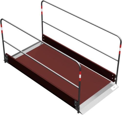 Schake Grabenbrücke mit Trittfläche aus Holz, Länge x Breite 2200 x 1000 mm