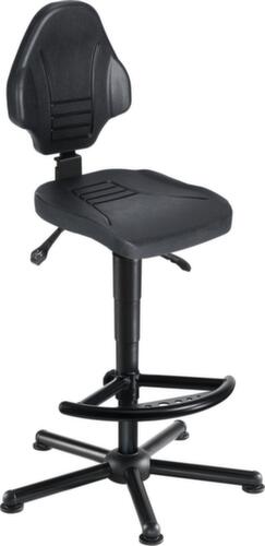 meychair Arbeitsdrehstuhl Workster Pro W13 mit Sitzneigeverstellung, Sitz PU-Schaum schwarz, mit Gleitern