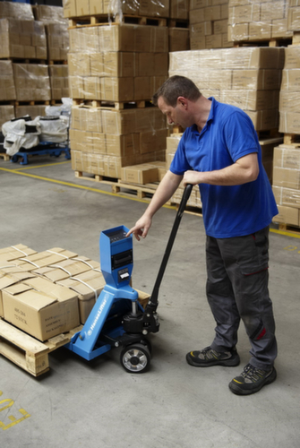 Wiege-Hubwagen WHP-D2000, 2000 kg Traglast, Gummi/Polyurethan