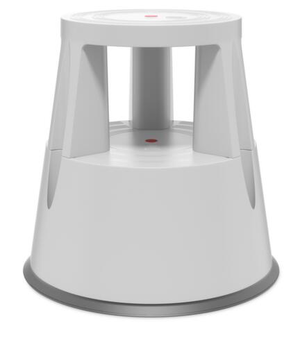 UDOBÄR Robuster Rolltritt für starke Beanspruchung, Kunststoff, RAL7035 Lichtgrau