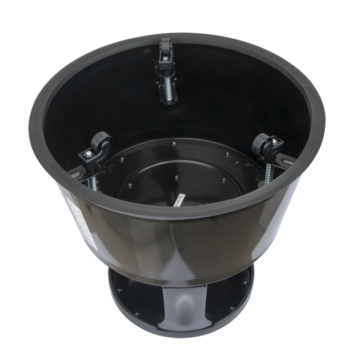 UDOBÄR Robuster Rolltritt für starke Beanspruchung, Metall, RAL9005 Tiefschwarz