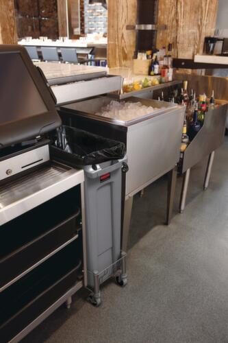 Rubbermaid Wertstoffsammler Slim Jim® mit Lüftungskanälen, 60 l, braun