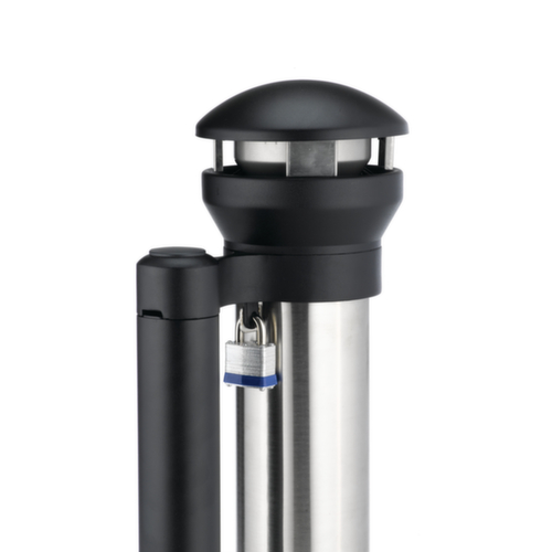 Rubbermaid SĂ€ulenascher, schwarzgrau