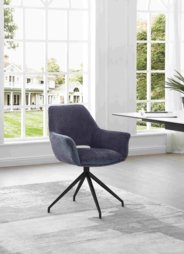 Bisley Besucherstuhl Easy Meet G 739 mit Armlehnen, Sitz Stoff (100% Polyester), oxfordblau