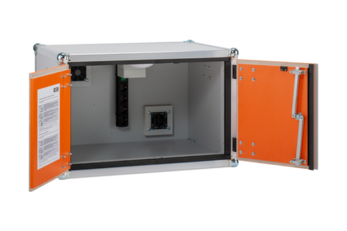 ExplosionsgeschĂŒtzter Lithium-Ionen-Ladeschrank BASIC 8/5, Höhe x Breite x Tiefe 520 x 800 x 660 mm