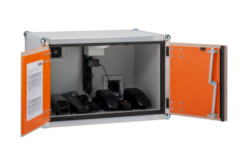 ExplosionsgeschĂŒtzter Lithium-Ionen-Ladeschrank BASIC 8/5, Höhe x Breite x Tiefe 520 x 800 x 660 mm