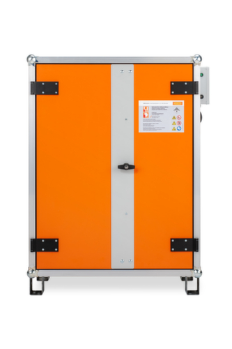 ExplosionsgeschĂŒtzter Lithium-Ionen-Ladeschrank PREMIUM 8/10 unterfahrbar, Höhe x Breite x Tiefe 1110 x 800 x 660 mm